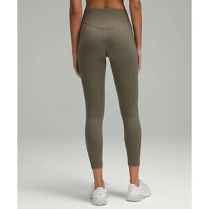 Lululemon Wunder Under SmoothCover Tight with Pockets 25" Army Green Size 6